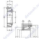 Чертеж подшипника T2DC 220