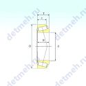 Чертеж подшипника T3GB630