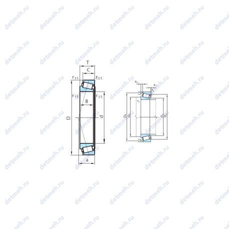 Подшипник T4DB170X чертеж