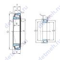 Чертеж подшипника T4DB170X