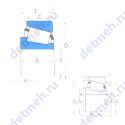 Чертеж подшипника T5ED045