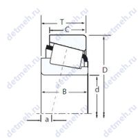 Чертеж подшипника TR369035HL