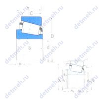 Чертеж подшипника TR459536HL