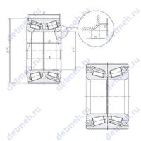 Чертеж подшипника TU0601-1LL/L260