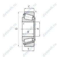 Чертеж подшипника Z-568331.TR1P