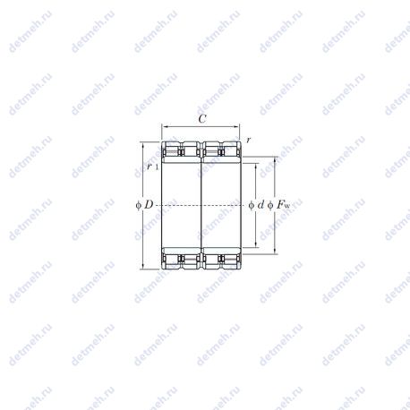 Подшипник 4R6603 чертеж