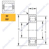 Чертеж подшипника 110RF02