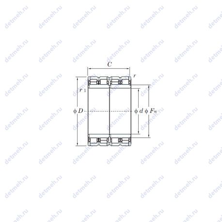 Подшипник 112FC80600 чертеж