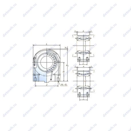 Подшипник 115PCR2401 чертеж