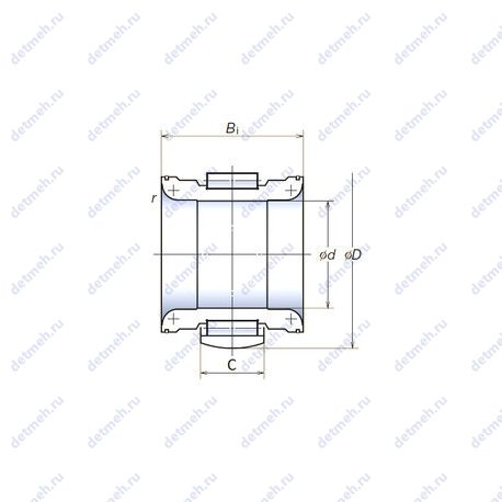 Подшипник 130RNPH2201 чертеж
