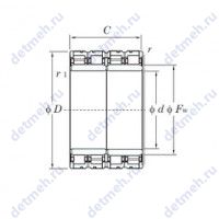 Чертеж подшипника 170FC118850