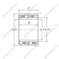 Чертеж подшипника 20FC1570
