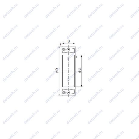 Подшипник 22219 EK + AHX 319 чертеж