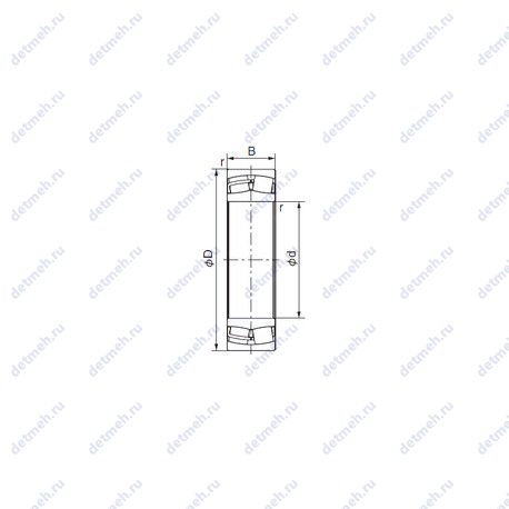 Подшипник BS2-2224-2RS5/VT143 чертеж