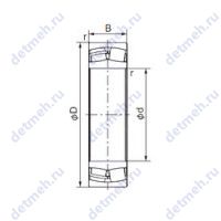 Чертеж подшипника 21304E