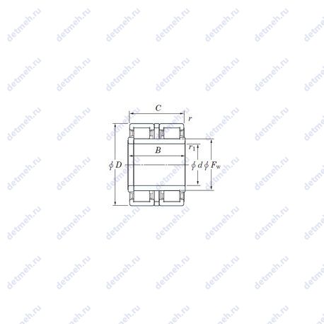 Подшипник 2CR130A чертеж