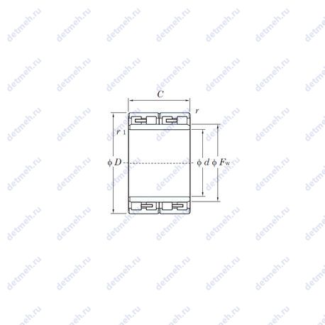 Подшипник 30FC22150A чертеж