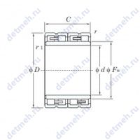 Чертеж подшипника 44FC30150W