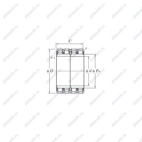 Подшипник 4CR920 чертеж