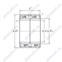 Чертеж подшипника 52FC40335W