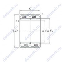 Чертеж подшипника 60FC42300W