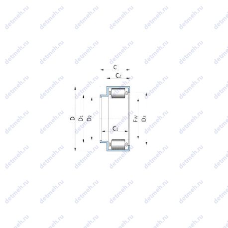 Подшипник 712067400 чертеж