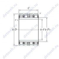 Чертеж подшипника 92FC65470W