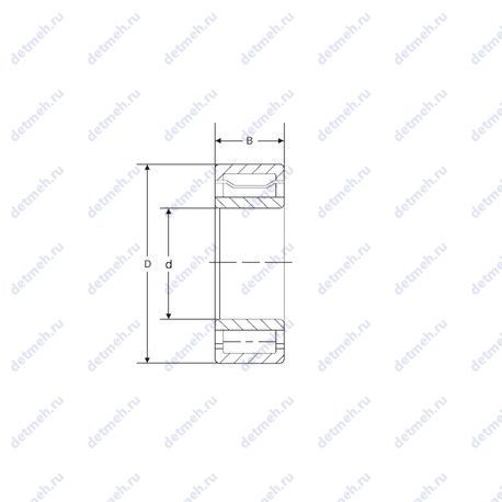 Подшипник A 5208 WB чертеж