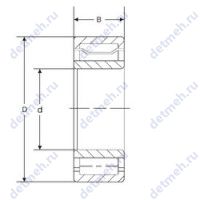 Чертеж подшипника A 5238 WB