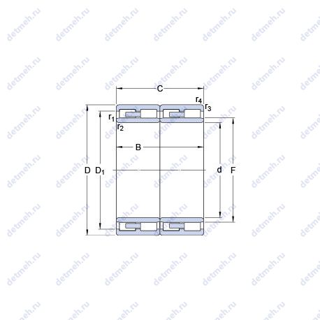 Подшипник BC2B 320075/VJ202 чертеж