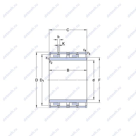 Подшипник BC4B 322066 чертеж