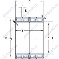 Чертеж подшипника BC4B 326366/HB1