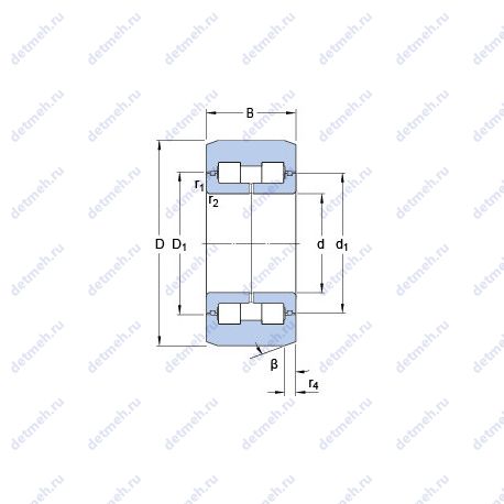 Подшипник BCZ-0087 чертеж