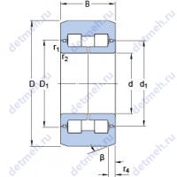 Чертеж подшипника BCZ-0087