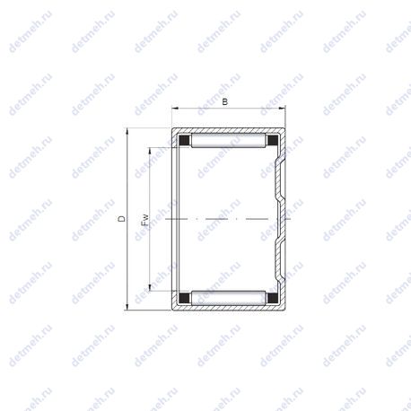 Подшипник BK1008 чертеж