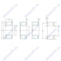 Чертеж подшипника C3992M