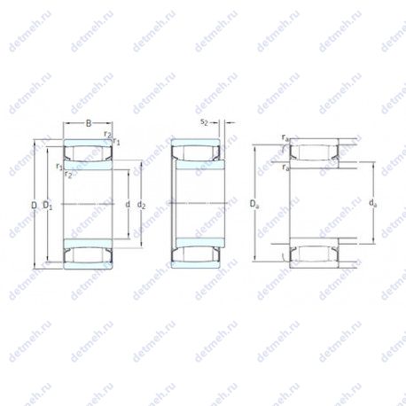 Подшипник C4015-2CS5V/GEM9 чертеж