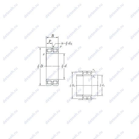 Подшипник DC4840AVW чертеж