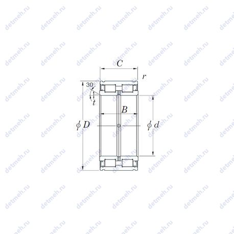 Подшипник DC5008N чертеж