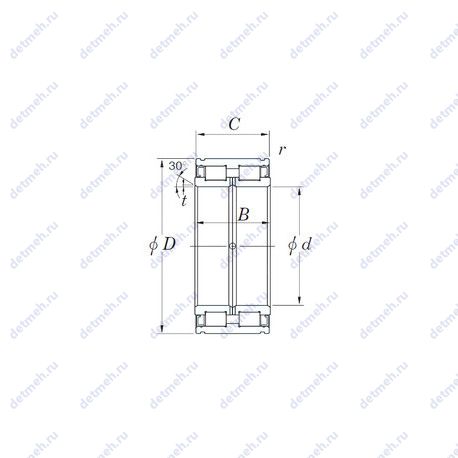 Подшипник DC5026N чертеж
