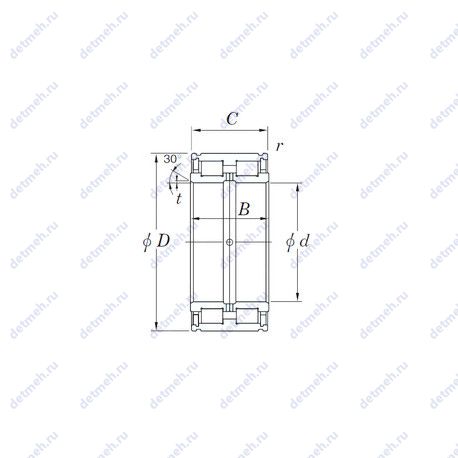 Подшипник DC5030N чертеж