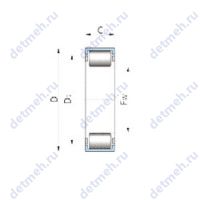 Чертеж подшипника F-208801.4