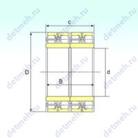 Чертеж подшипника FCDP 88124450