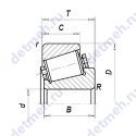 Чертеж подшипника 10079/560