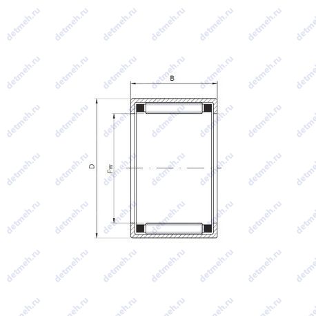 Подшипник HK1014 чертеж