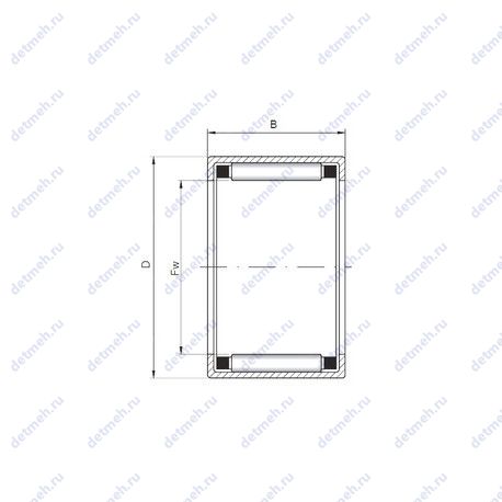Подшипник HK3024 чертеж