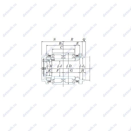 Подшипник JB1010 чертеж