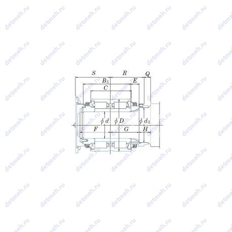 Подшипник JB1199B чертеж
