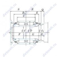 Чертеж подшипника JB1199B