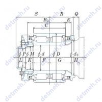 Чертеж подшипника JB1240